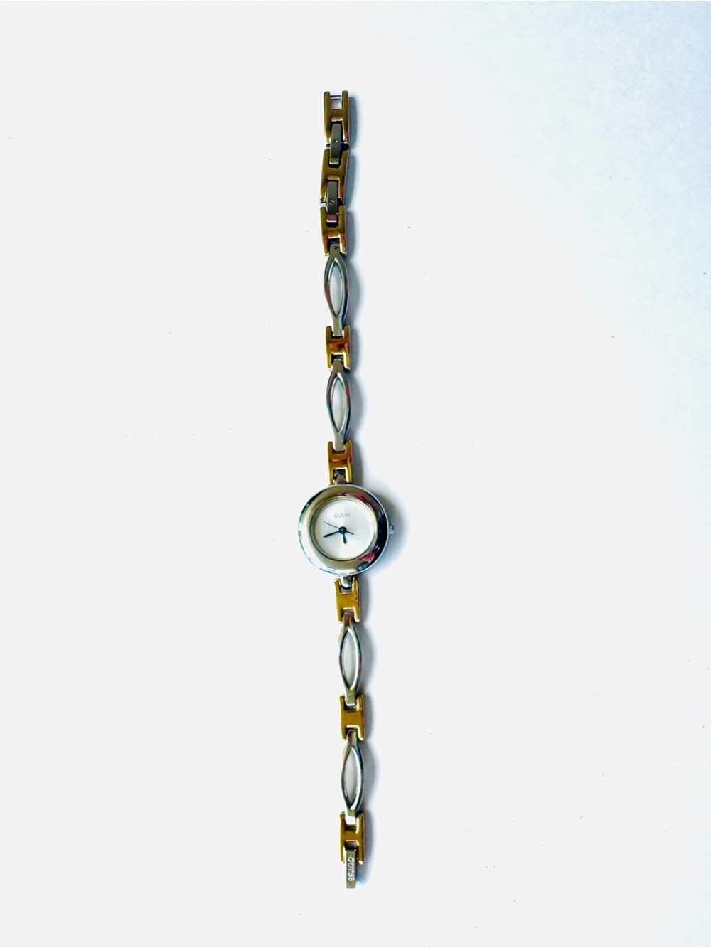 GUESS Two-Tone Bracelet Watch – Minimal Round Face - Picture 6 of 10